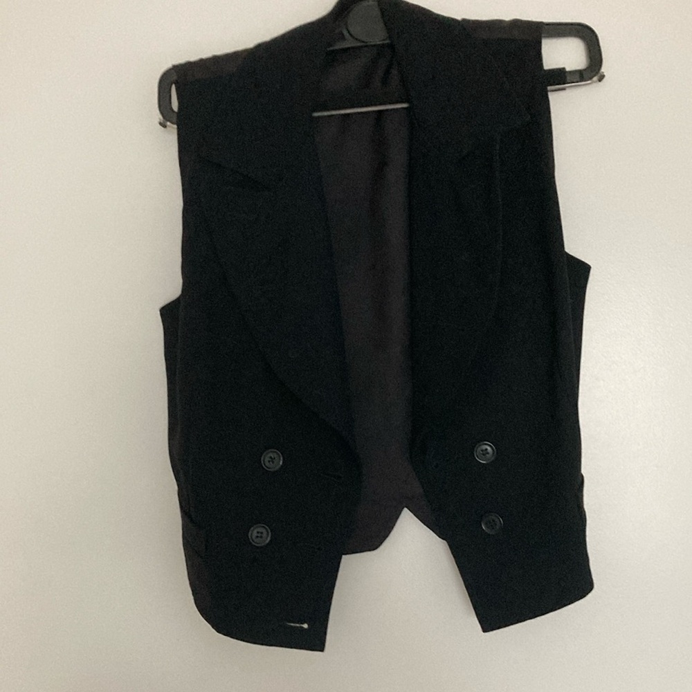 Ann Taylor Black Sleeveless vest